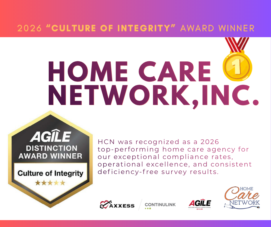 HCN 2026 Culture of Integrity Award, presented by Axxess.